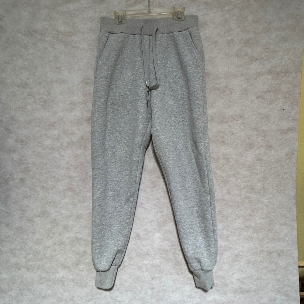 YeoKou Womens Fleece Lined Joggers Gray Sherpa Sweatpants LQ-0619 Small